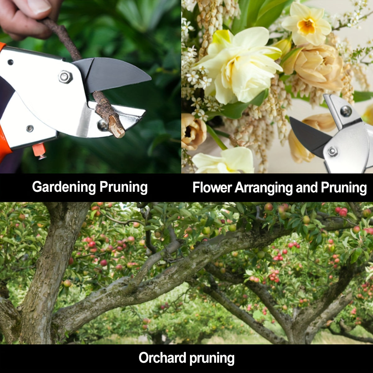 1pc SK5 High Carbon Steel Pruning Shears   Ergonomic Garden & Orchard Branch Cutter for Fruit Trees  Contemporary Style Gardening Tool