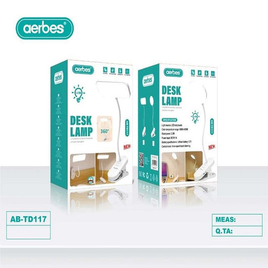Aerbes AB-TD117 360 Clip-on Desk Lamp