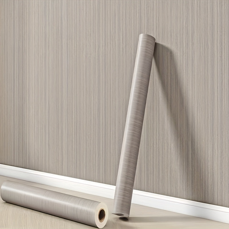 1 Roll Peel & Stick Wood Grain Vinyl   Self Adhesive Waterproof Peel Away  Realistic Wood Plank Tiles  Easy DIY Installation  Low Thickness (0.26mm) Laminate Floor Covering  Bathroom    Wood Like Floor