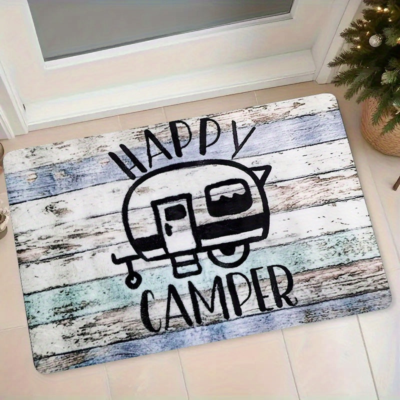 1Pc Flannel Doormat Bathtub Design 450G/㎡ 10Mm Thickened For