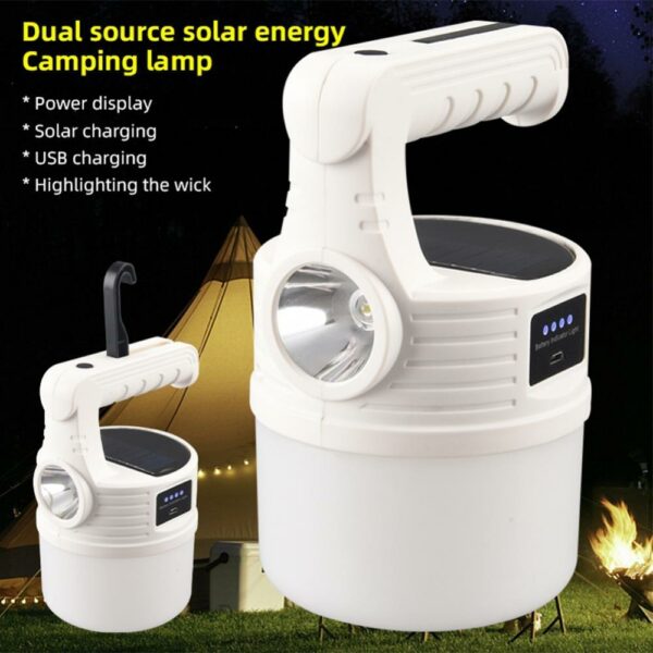 FA-518 Portable Rechargeable Solar Powered Camping Lamp