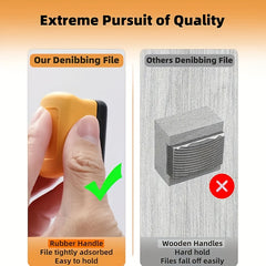 1pc Heavy Duty Double Sided Paint File Tool with Blades   Quick Removal of Paint Blemishes  Stains & Residue   Metal Construction for Cars  Trucks