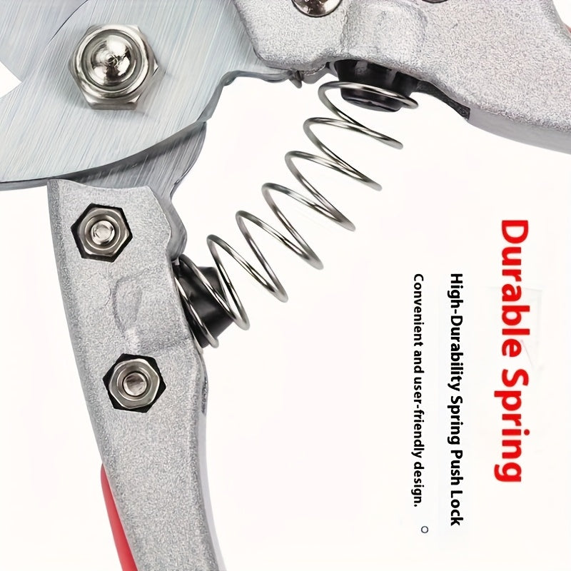 1pc Heavy Duty Garden Pruning Shears with Non Slip Grip   Professional Gardening Shears  SK5 Steel Blades  Sharp Cutting Edge for Fruit Trees  Shrubs  Flowers  Vegetables   Ideal for Home & Commercial Use   Durable Garden Tool for Men & Women  Pruning She