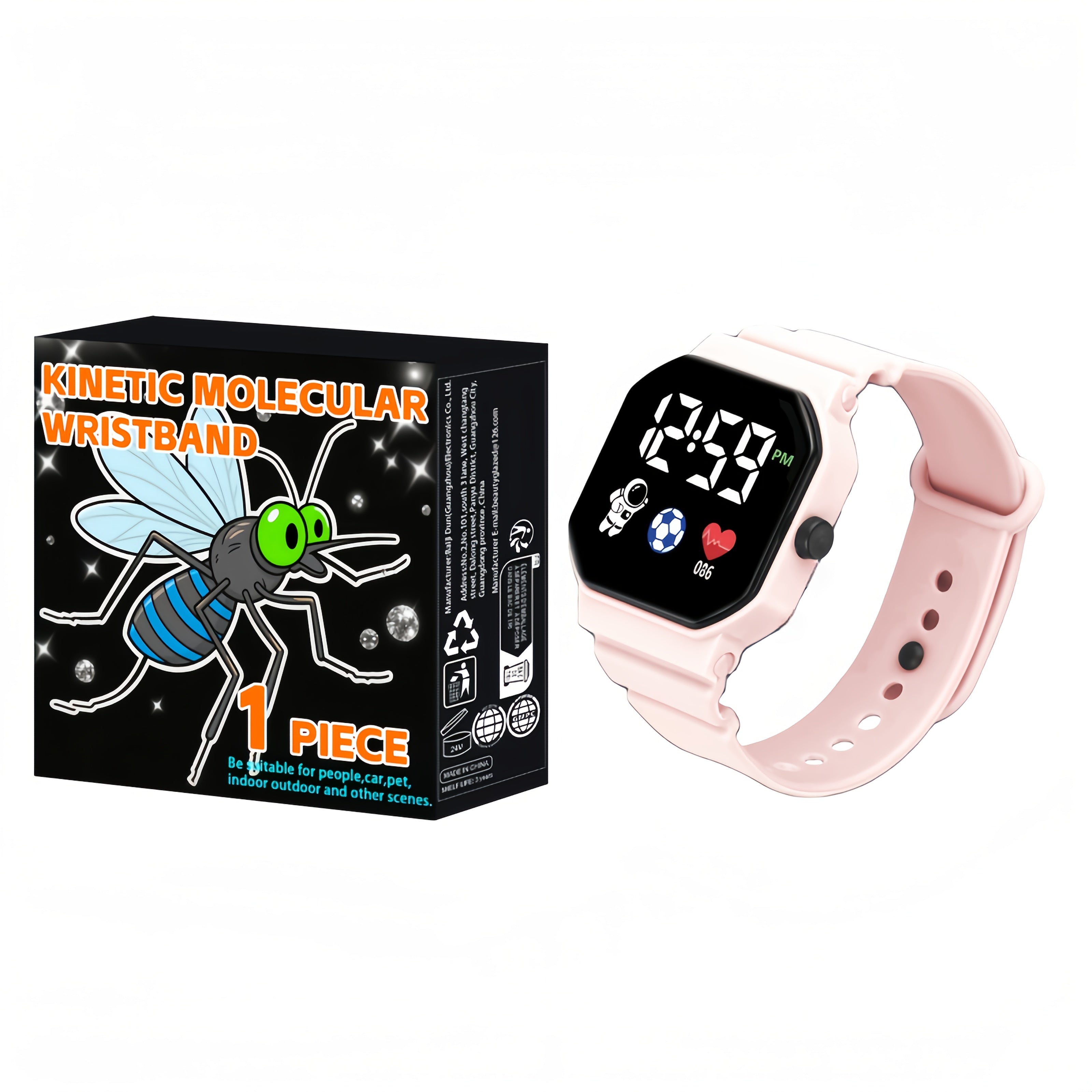 ( Physics Expel Mosquitoes) Home Mosquito Watch  Women's Expel Mosquitoes Bracelet  Outdoor Men's Interference with Mosquitoes Watch  Summer Expel Mosquitoes  Unisex  Comfortable to Wear  Non Toxic and Odorless  1pc