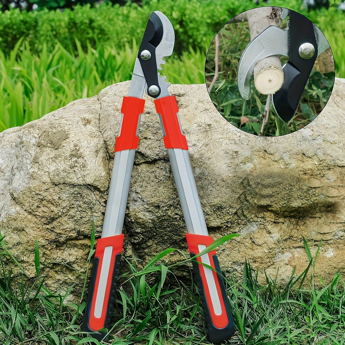 1 Heavy Duty Pruning Shears   Long Handle  High Precision for Tall Branches and Hedges – Sharp SK5 Alloy Steel Blade with Ergonomic Comfort Grip Suitable as Fruit Tree Trimming Garden Scissors on Strong Stems  Long Pruning Shears  Tree Pruner with Extendi