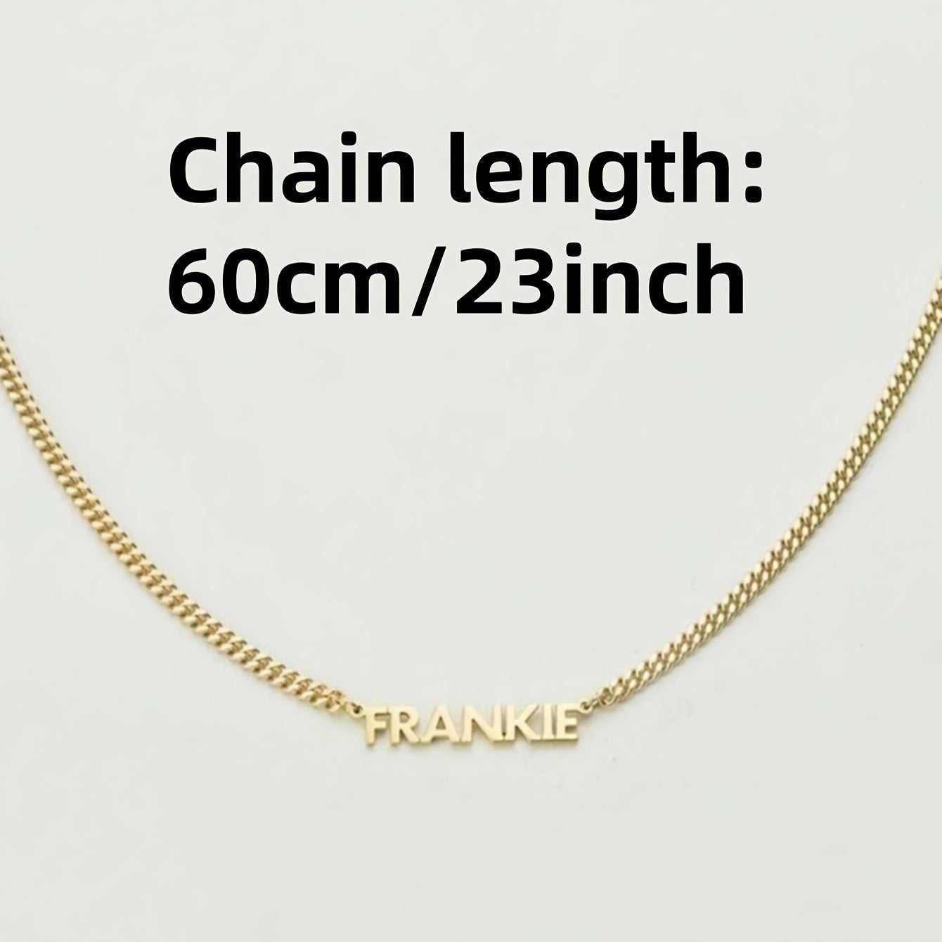 Custom Engraved 18K Golden Plated Stainless Steel Necklace with Pendant   Design  Minimalist Style for Men and Women  Durable 201 Stainless Steel Chain  Name Necklac