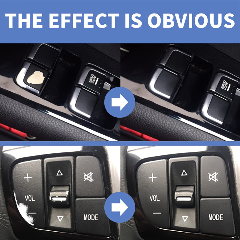 Car Button Paint Repair Pen   Black Plastic Touch Up Marker for Interior  Steering Wheel  Dashboard Scratches & Restoration  Scratch Remover Car Pen  Car Scratch Repair Pen  Car Scratch Remover Pen  Plastic Surface Repair  Touch Up Marker Pen  Plastic Rep