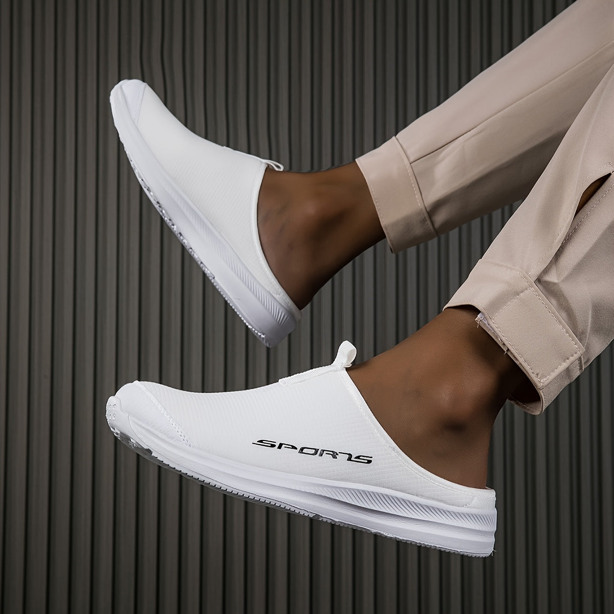 Breathable and Comfortable Men'S Casual Slippers   Mesh Upper Breathable Insole and Lightweight Sole  Slip On Shoes for Indoor and Outdoor Use  Suitable for Walking  Camping and Daily Wear