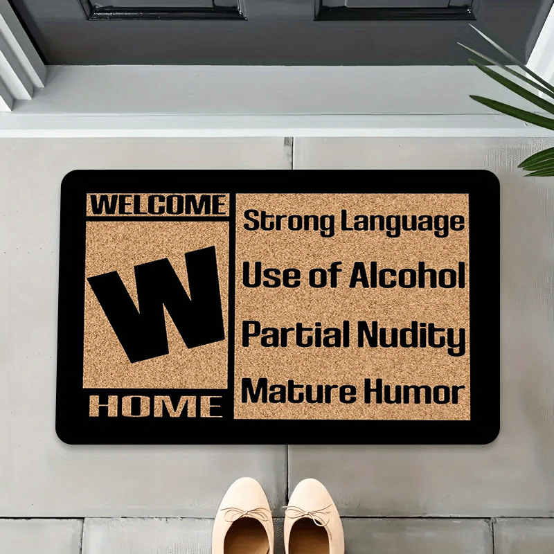 1Pc Matte Welcome Doormat Heavy Duty Non Slip Entry