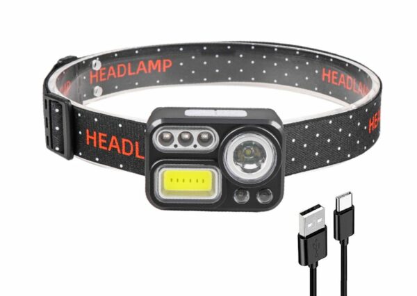 Aerbes AB-Z1178 LED+COB+RGB Sensor Headlamp