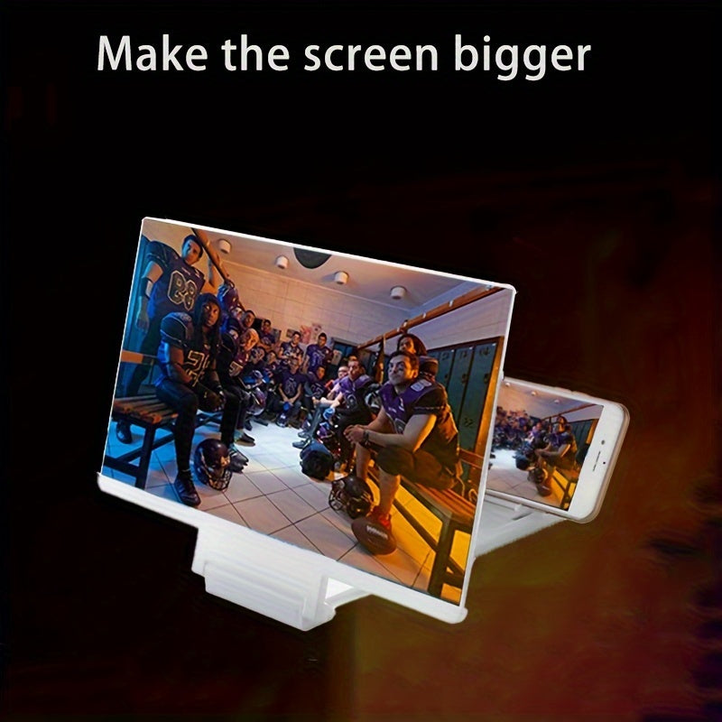 30.48 Cm 3D Mobile Phone Screen Magnifier HD Video Amplifier Stand Bracket With Movie Game Magnifying Folding Desk Holder
