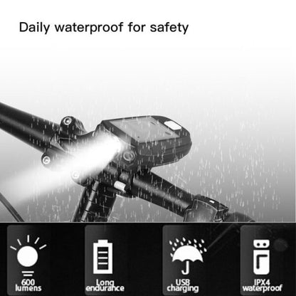 Aerbes AB-TY25 Rechargeable Solar Powered LED Bicycle Front Light 600LM