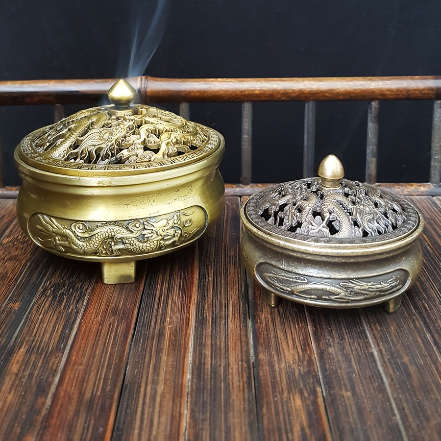 1pc  Dragon and Phoenix Incense Burner  Elegant  Suitable for Meditation  Yoga  Tea Space and Home Decoration   Perfect Gift for Relaxation and Spiritual Practice  Meditation Accessories | Modern | Multifunctional Dragon and Phoenix Design  Ideal for Than