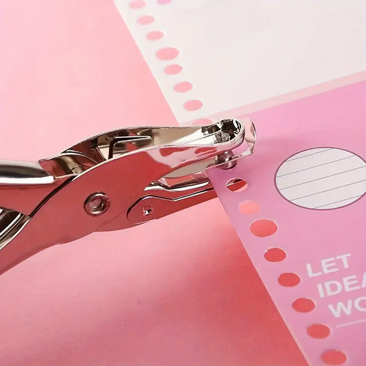 1PC metal manual hole puncher for A4 paper - single-hole, craft & office supplies