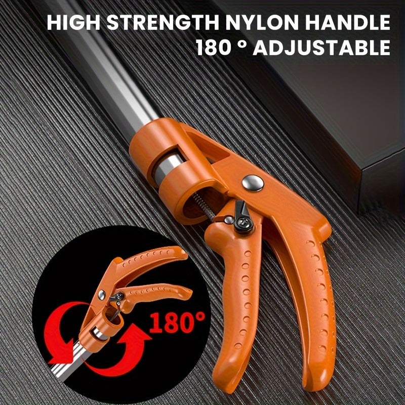 AIRAJ Heavy Duty Retractable Pruning Shears with Extended Pole   1m/39" Reach  Stainless Steel Garden Shears with Shock Absorbing Ergonomic Handles for Tree Trimming  Hedge  Shrub  Fruit Trees   Professional & Home Gardening Tools  Garden Pruning Shears