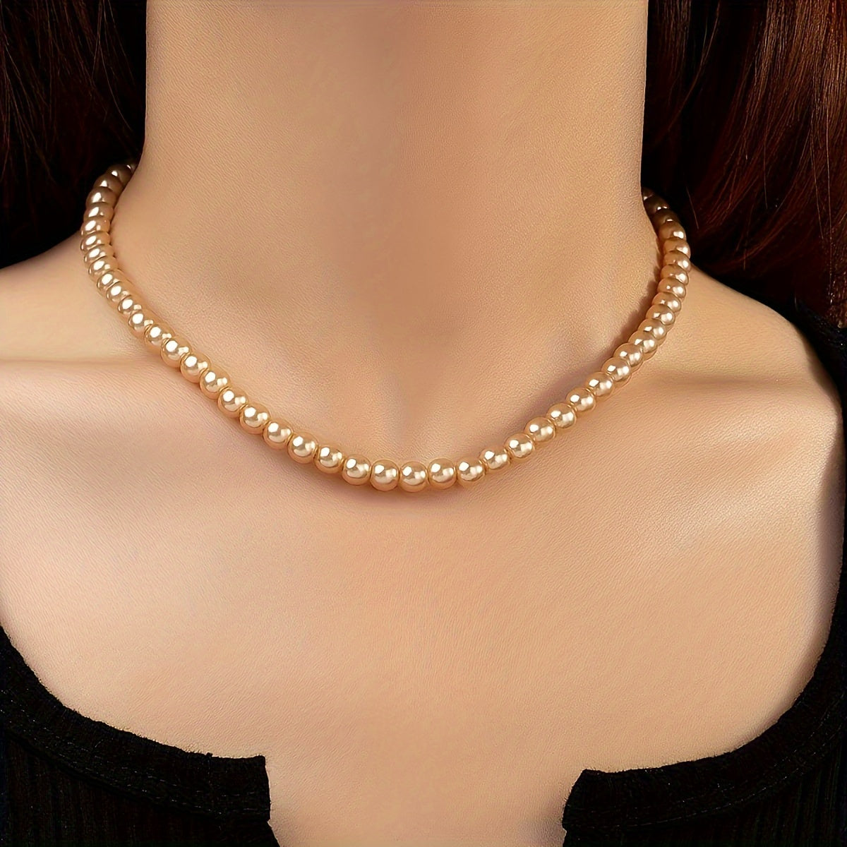 French Style Classic Ball Party Synthetic Fashion Versatile Women's Necklace   Everyday Necklace  Sophisticated Accessory  Fashion Accessory  Statement Piece  Party Wear  Gift For Her