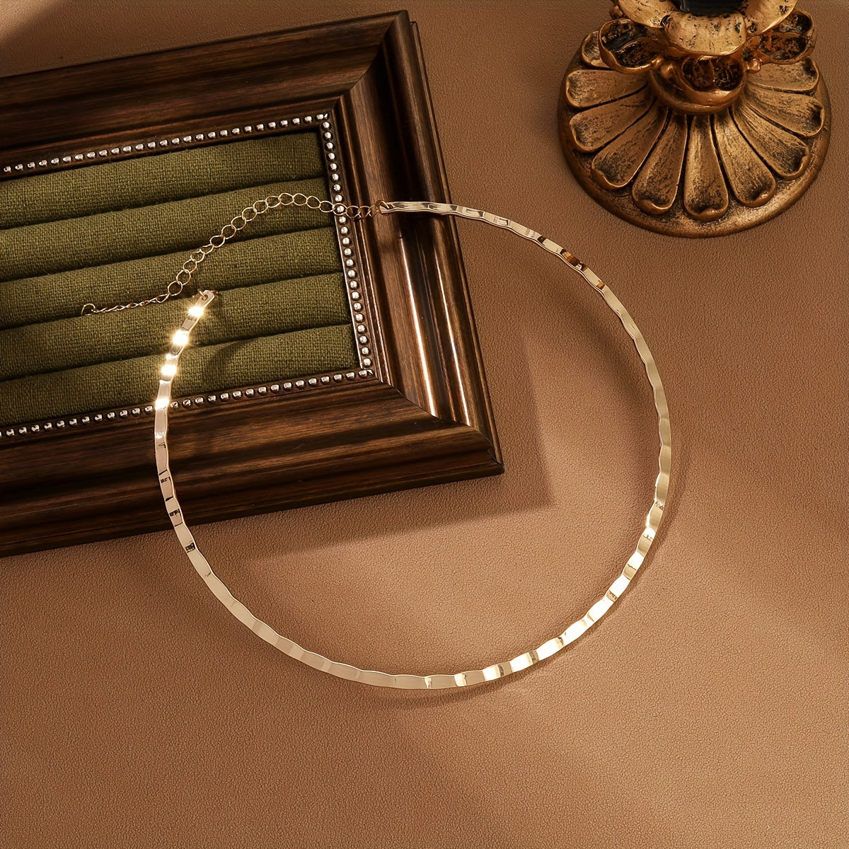 Elegant Minimalist Metal Choker Necklace   Hip Hop Inspired  Versatile Iron Chain with Square Links  Ideal for Parties & Music Festivals  Party Accessory|Modern Choker|Durable Metal Chain  Choker Necklace.Kpop Style Jewelry.