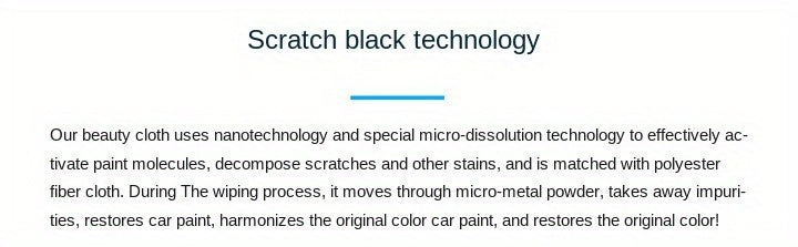 Magic Scratch Repair Cloth   All in One Car Paint Scratch Remover with Nano Technology  Liquid Formula & Magic Cloth for Instant Paint Surface Repair  Scratch Remover for Cars  Motorcycles  Boats  RVs  Motorhomes   Easy Application  No Polish or Wax Neede