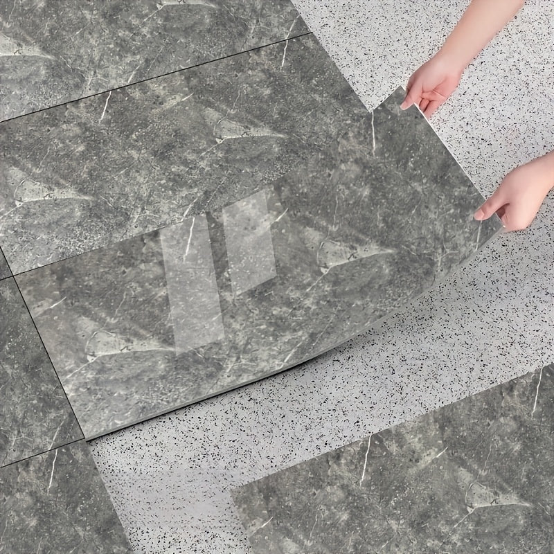 31pcs Modern Style PVC Self Adhesive Thick Floor Stickers   Easy to Peel and Stick   Waterproof Flooring Patch   for Bedroom Living Room Kitchen Bathroom