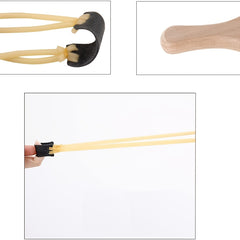 4pcs Wooden Slingshot for Adults & Youth   Durable Outdoor Hunting Catapult with Ergonomic Grip  Lightweight & Portable Design for Hunting  Target Practice  and Outdoor Games  Hunting Accessories  Natural Wood Finish  Sturdy Construction  Youth Hunting Ge