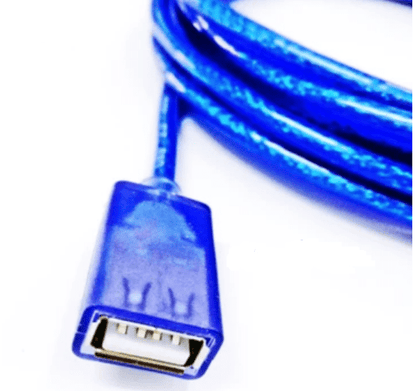 SE-L43 USB 2.0 Transparent Blue Extension Cable 5M