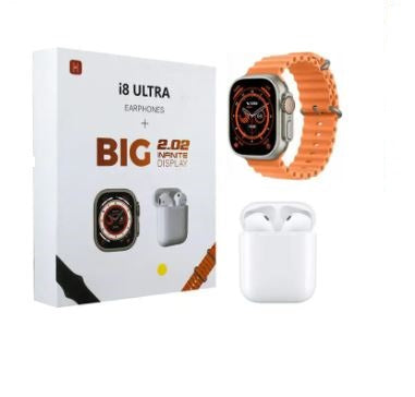 I8 Smart Watch with Bluetooth Earphone Set