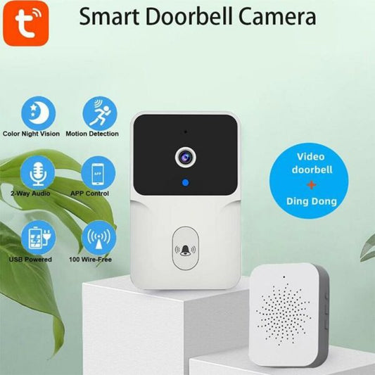 Wolulu AS-50701 USB Rechargeable WIFI Wireless Camera Doorbell With Tuya App