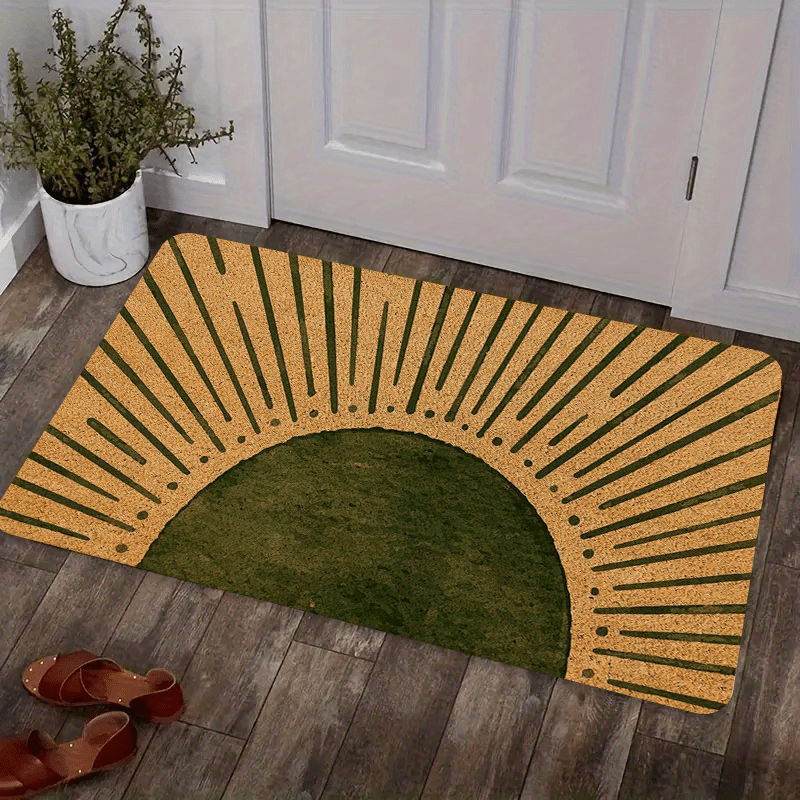 1Pc Bohemian Style Outdoor Mat Retro Sun Doormat Washable
