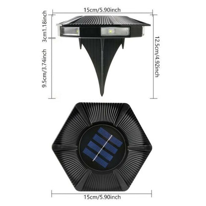 FA-6006 Outdoor Solar Sensor Ground Wall Mounted Lamp 6LED