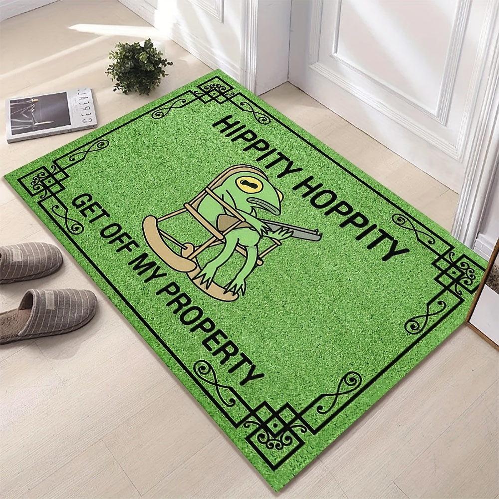 Luxurious Green Frog Pattern Floor Mat 6Mm Thick