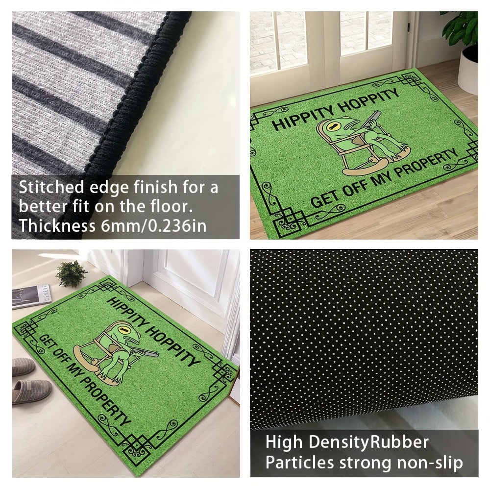 Luxurious Green Frog Pattern Floor Mat 6Mm Thick