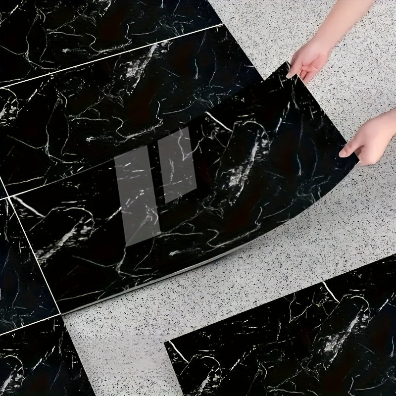 31pcs Modern Style PVC Self Adhesive Thick Floor Stickers   Easy to Peel and Stick   Waterproof Flooring Patch   for Bedroom Living Room Kitchen Bathroom