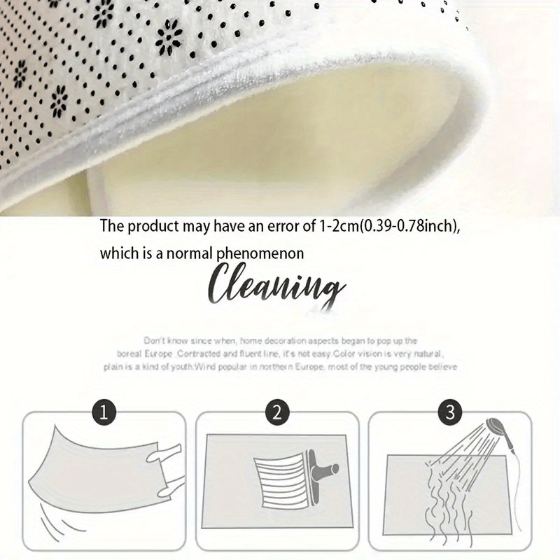 1Pc Heavy Duty Non Slip Entry Mat Extra Thick