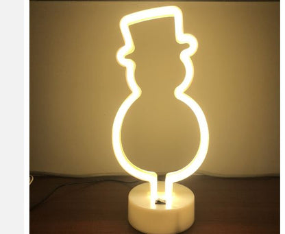 B-22 USB DC Cable Or Battery Operated Yeti Neon Lamp With Base