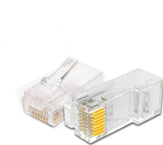 XF0567 RJ45 Cat 6 Network Cable Connector Crystal Head (Unshielded)100pc