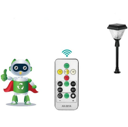 Aerbes AB-TY137 Solar Powered Garden Light RGB + White & Warm White With Remote Control