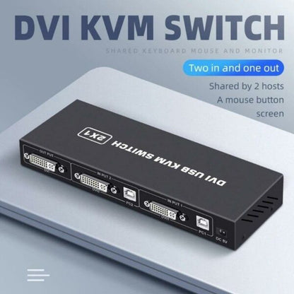 XF0516 DVI KVM Switch 2×1
