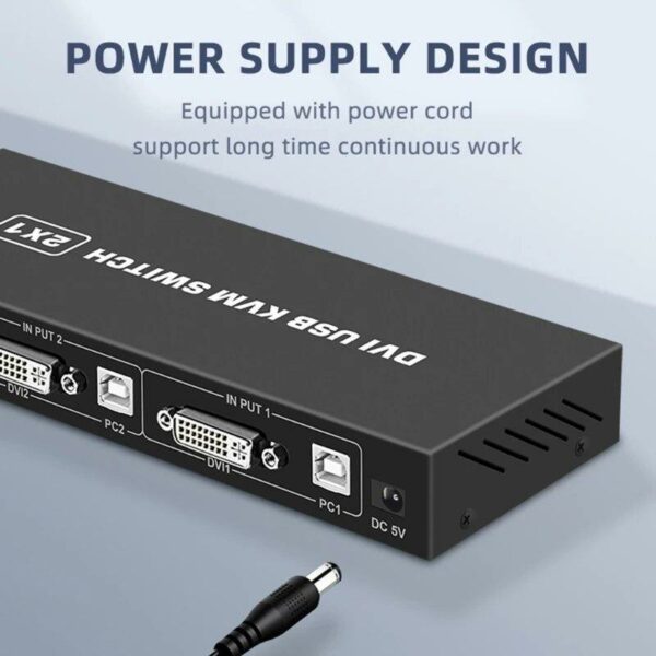 XF0516 DVI KVM Switch 2×1