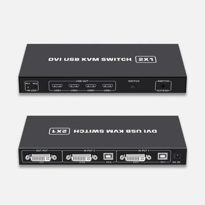 XF0516 DVI KVM Switch 2×1