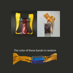 Ergonomic High Power Slingshot with Comfort Grip   Durable  Colorful Outdoor Shooting Toy for Practice & Fun