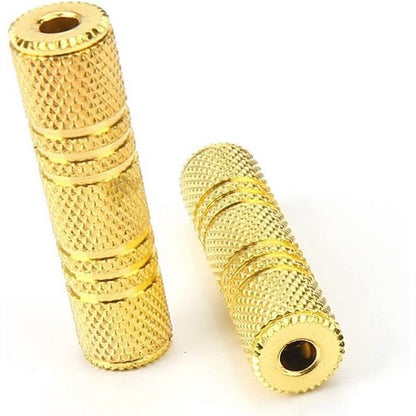 SE-L132 Aux Coupler, 3.5mm Female to Female Adapter Stereo Connector Pack of 100