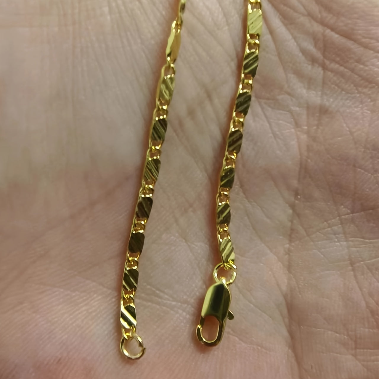 16 30inch 2MM Wide Fashion Luxury Men Women Fashion Solid Embossed Flat Chain Necklace Fine Jewelry