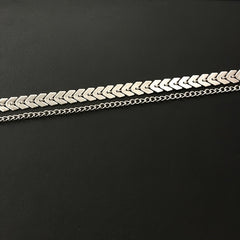 Trendy Women's Double Layer Choker Necklace   Golden Tone Bohemian Snake Chain Collar with Leaf Charm Accents  Versatile Party Jewelry for Music Festivals  Valentine's Day & Year Round Wear  Festival Accessories  Elegant Design