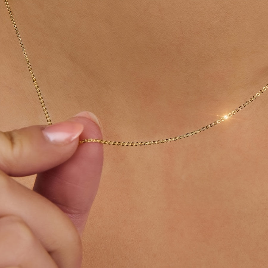 1pc Women's 18k Golden Plated Stainless Steel Choker Necklace   Adjustable 18 24cm/45 60cm (1mm Thin) Collarbone Chain  Wedding/Party Gift for Girlfriend  Mom  Wife   Durable & Tarnish Free Short Layering Necklace