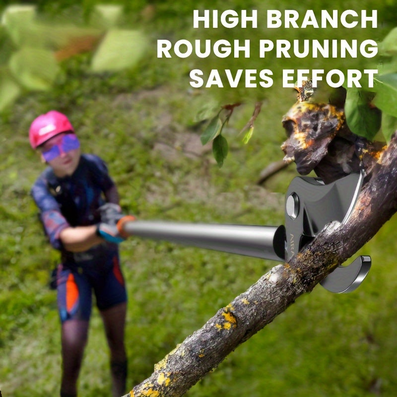 AIRAJ Heavy Duty Retractable Pruning Shears with Extended Pole   1m/39" Reach  Stainless Steel Garden Shears with Shock Absorbing Ergonomic Handles for Tree Trimming  Hedge  Shrub  Fruit Trees   Professional & Home Gardening Tools  Garden Pruning Shears