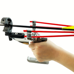 Outdoor Powerful Slingshot  Arrow Catapult with Slingshot Rubber Bands and Arrow Rubber Bands Attached