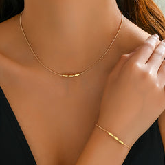 1pc of Vintage Style Golden Collarbone Chain Bracelet  Suitable for Daily Wear And Festive Occasions.