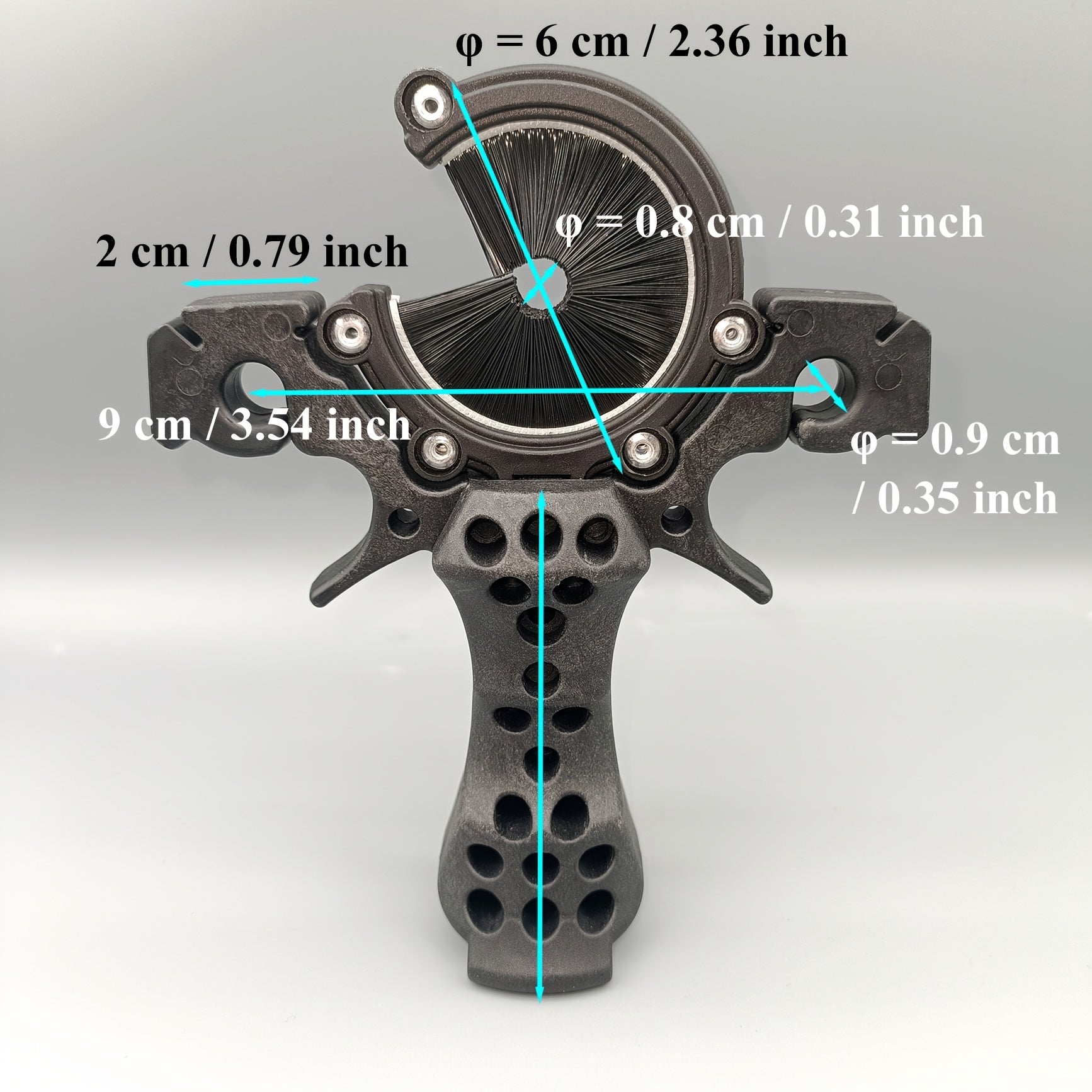 1pc Fish Shooting Slingshot Archery Installed Flat Fishing Wheel Multi functional Slingshot Accessories