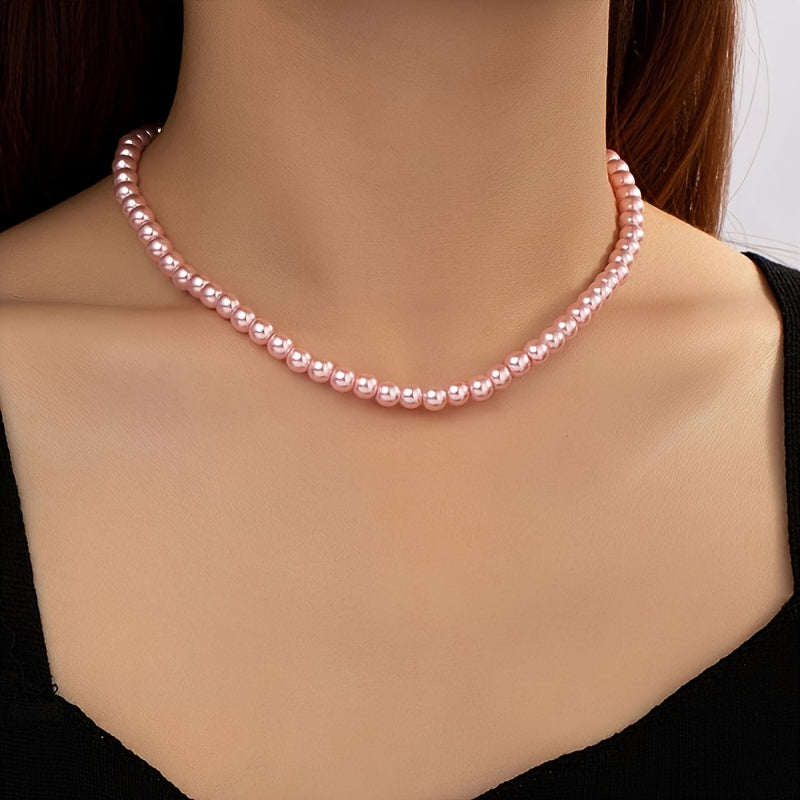 French Style Classic Ball Party Synthetic Fashion Versatile Women's Necklace   Everyday Necklace  Sophisticated Accessory  Fashion Accessory  Statement Piece  Party Wear  Gift For Her