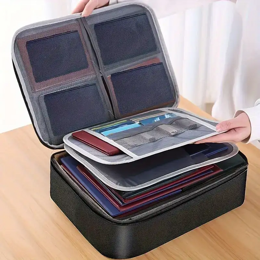 Durable Polyester Document Organizer Bag for Men Women